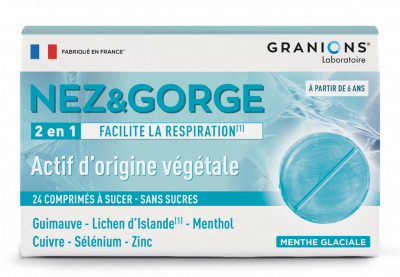 Granions Comprim&eacute; &agrave; Sucer Nez-Gorge x 24 - Bo&icirc;te 24 comprim&eacute;s