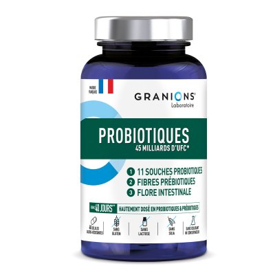 GRANIONS Immunit&eacute;&Energie - Probiotique 45 Milliards d'UFC x40 g&eacute;lules