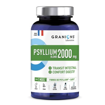 GRANIONS Immunit&eacute; & Energie - Psyllium blond 1000mg x60 g&eacute;lules