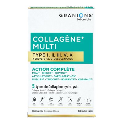 Granions Laboratoire Complexe Collag&egrave;ne Plus, 60 comprim&eacute;s