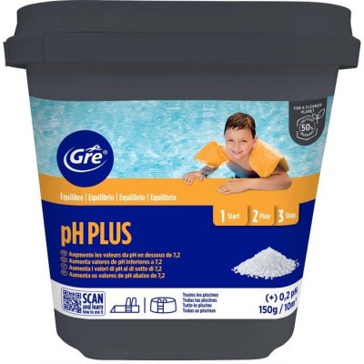GRE  76001 PH Plus - 5 Kg Granul&eacute;s, Blanc, 19 x 18, 5 cm