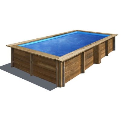 GRE GR&Eacute; - Piscine bois lemon 3,75m x 2,00 x h: 0,68m