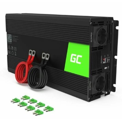 GREEN CELL  INV24 adaptateur de puissance & onduleur Auto 1500 W INV24