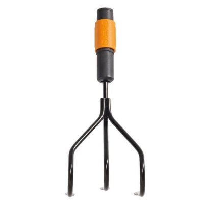 FISKARS Griffe piocheuse &agrave; 3 dents spatul&eacute;es  QuikFit