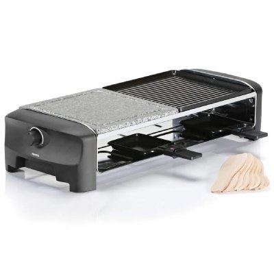 PRINCESS Gril &agrave; raclette en pierre avec 8 po&ecirc;les 1300 w 162820