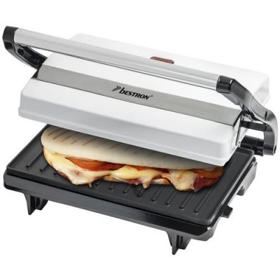 BESTRON Gril de panini blanc 700 w apm123w