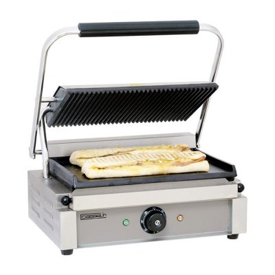 CASSELIN Grill Panini Plaques rainur&eacute;e - lisse