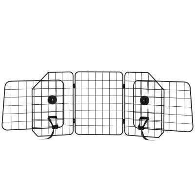 PAWHUT Grille de s&eacute;paration voiture pour chien pliable r&eacute;glable 93-150L cm universelle pour appui-t&ecirc;te noir