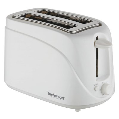  Grille Pain 2 avec Fentes, TGP-202 - Coloris Blanc 