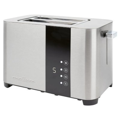 PROFICOOK Grille pain 2 fentes en acier inoxydable avec &eacute;cran tactile PC-TA1250