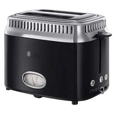 RUSSELL HOBBS Grille-pain 2 fentes  Retro Noir