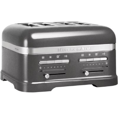 KITCHENAID Grille pain  5KMT4205EMS 2500 W Gris &eacute;tain 