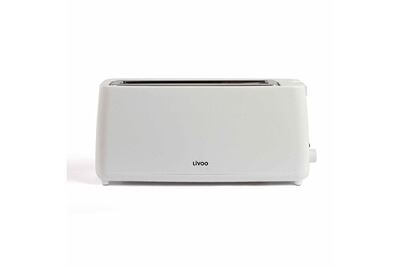 LIVOO Grille-pain large fente couleur blanc - 900w dod168w
