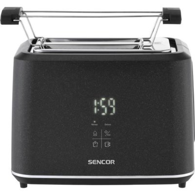 SENCOR Grille Pain Toaster Electrique STS 0600BK 2 fentes Ecran LED tactile