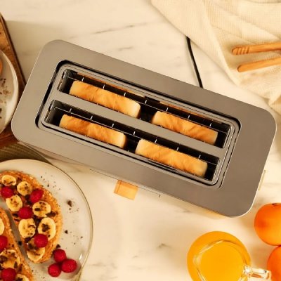 CECOTEC Grille-pain vertical Touch&Toast Extra Double 