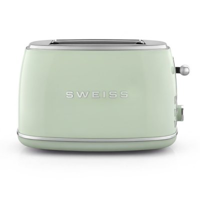 SWEISS Grille pain vintage 2 fentes -  - GRS7 - 850 W - Thermostat r&eacute;glable - Vert