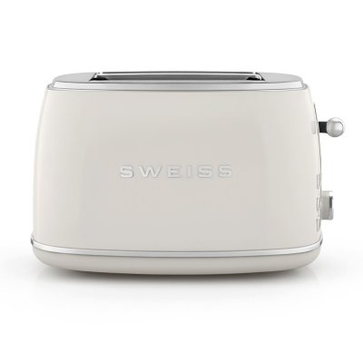 SWEISS Grille pain vintage 2 fentes -  - GRS8 - 850 W - Thermostat r&eacute;glable - Beige