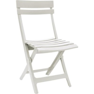 GROSFILLEX  Chaise Pliante Miami, Blanc, 50 x 42 x 80 cm