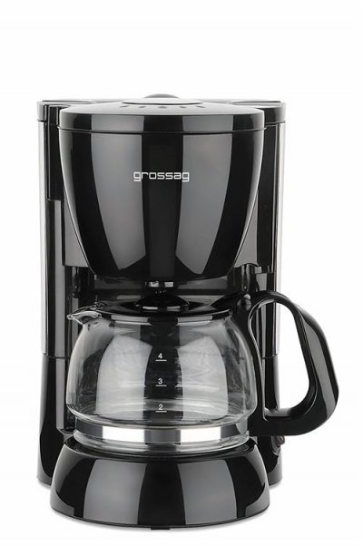 GROSSAG  KA 12.17 Cafeti&egrave;re avec verseuse en verre 4 tasses r&eacute;servoir &agrave; eau amovible 0,6 l 600 W