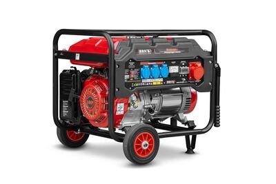 BRICK Groupe &eacute;lectrog&egrave;ne max 6000W avec roues et prise triphas&eacute;e - 