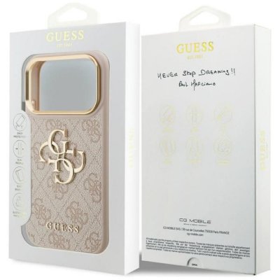 GUESS  Big 4G Classic Logo Case for iPhone 17 Pro 6.3 Rose Gold