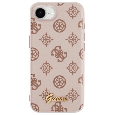 GUESS  Coque De T&eacute;l&eacute;phone Peony Script Logo Iphone 16e Brown