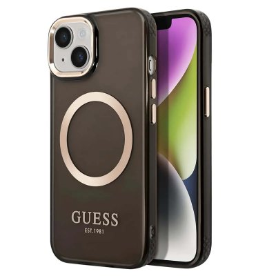 GUESS  GUHMP14SHTCMK Coque Rigide pour iPhone 14 6,1"" Noir/no