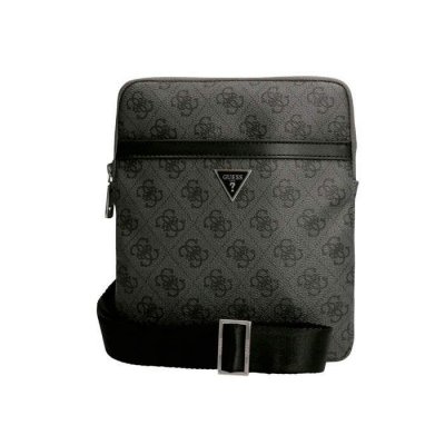 GUESS  Sac &agrave; bandouli&egrave;re 'VEZZOLA' noir / gris basalte