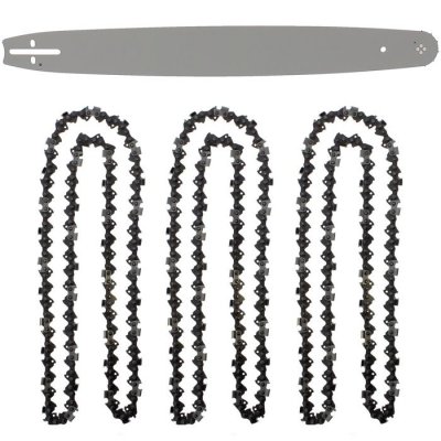 GT GARDEN Guide 22 pouces (55 cm) avec lot de 3 cha&icirc;nes 85 maillons pour tron&ccedil;onneuse