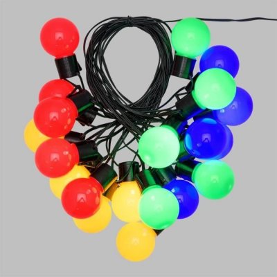 LOTTI Guirlande lumineuse d'&eacute;t&eacute; led - 10 m - &Oslash;50 x H60 mm - Multicolore - 