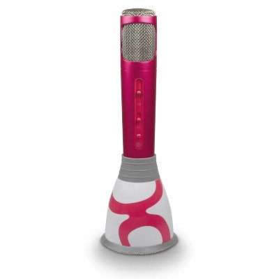 METRONIC Gulli 485108 Enceinte Micro Karaok&eacute; Bluetooth 3 en 1 - Rose