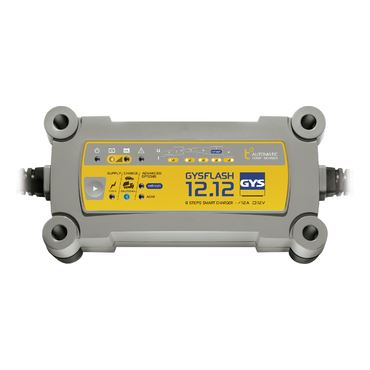 GYS  - Chargeur de batterie 12 V 12 A de 20 &agrave; 250 Ah - FLASH 12.12