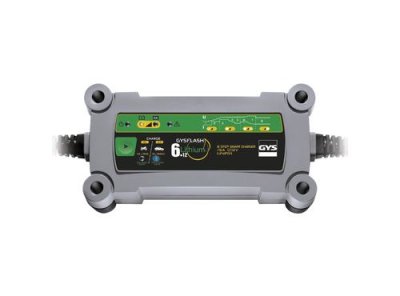 GYS  - Chargeur de batterie 12 V 6 A LiFePO4 - FLASH 6.12 Lithium