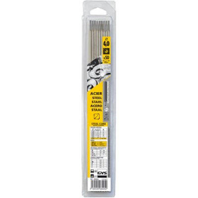 GYS  - Electrode de soudage traditionnelle acier rutile 50 pi&egrave;ces 4.0mm