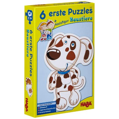 HABA  3902 6 Little Hand Puzzles &ndash; Animals, Multi-Coloured