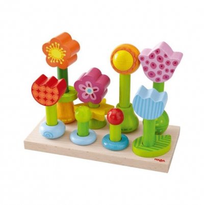 HABA  Jeu &agrave; enficher Jardin des Fleurs
