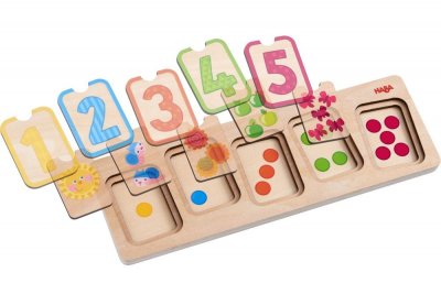 HABA  puzzle en bois Premiers personnages 10 pi&egrave;ces