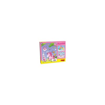 HABA  puzzle Puzzle 3-en-1 filles en carton 45 pi&egrave;ces