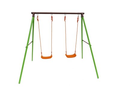 HABITAT ET JARDIN  - Portique acier Polo - 1.95m - 2 agr&egrave;s - Vert.