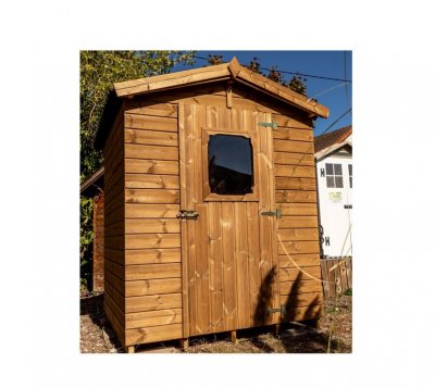 HABRITA  Abri de jardin en bois trait&eacute; THT avec plancher 2,5 m&sup2;