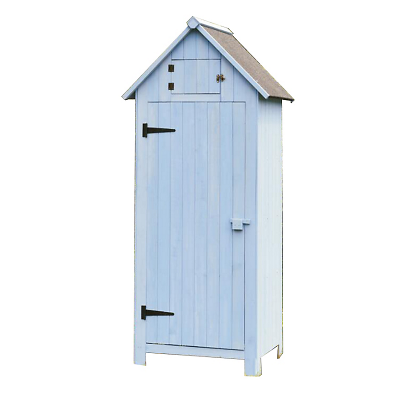 HABRITA  Armoire de jardin en bois FSC 10 mm bleu 179 cm