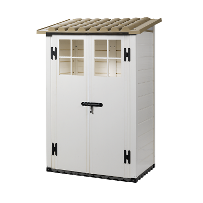 HABRITA  Foresta - Abri de jardin mural beige 1,01m2 22mm - EVO100