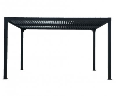 HABRITA  Pergola Bioclimatique Aluminium 10.80 m&sup2; Anthracite