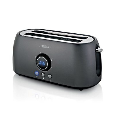 HAEGER  Future Plus 1400w Double Slot Toaster Noir One Size / EU Plug