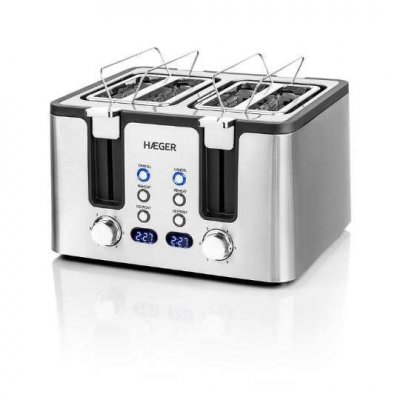 HAEGER  To-17d.015a 1750w Toaster Argent&eacute; 