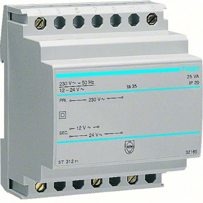 HAGER  - ST312 - ST312 spa hage transfert sic. 230V/12-24V 25VA 4M