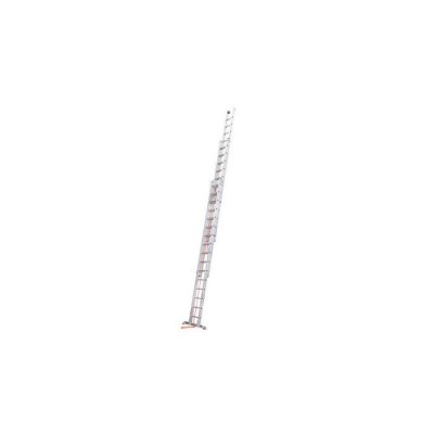HAILO  - Echelle coulissante &agrave; corde 3 plans 3x16 &eacute;chelons 150 kg