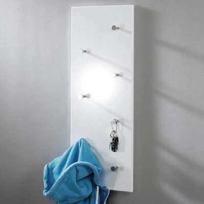 Haku M&ouml;bel 42390 Pat&egrave;re Tube d'Acier Blanc/Chrom&eacute;/Nickel&eacute;