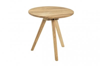 Haku M&ouml;bel Table D'Appoint, Bois Massif, Ch&ecirc;ne, &Oslash; 40 X H 40 cm