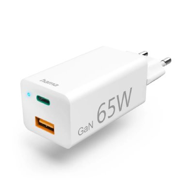 HAMA  201643 65w Usb-a/usb-c Charger Clair